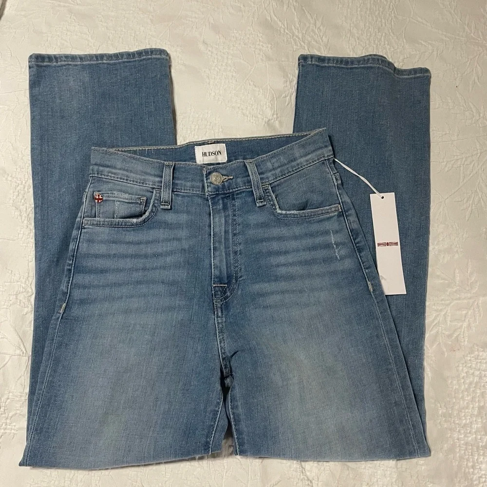 NWT Hudson NOA High Rise Straight Crop Size 25